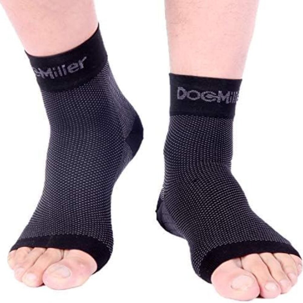 Doc Miller Compression Ankle Sleeve Large Black
